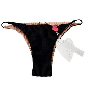 NWT LOLLI SOF SWIM BIKINI BOTTOM COLLAB REVERSIBLE BEACH SURF POOL RESORT GLAM M